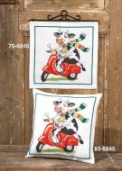 Cow on Scooter 83-6845